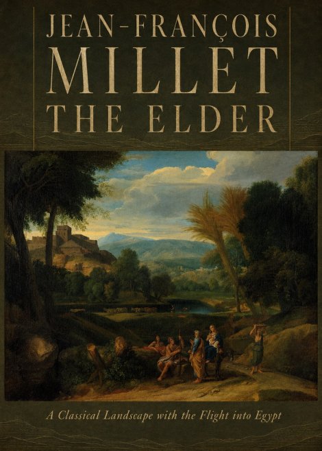 Jean-François Millet A Classical Landscape with the Flight into Egypt No6 - Poster