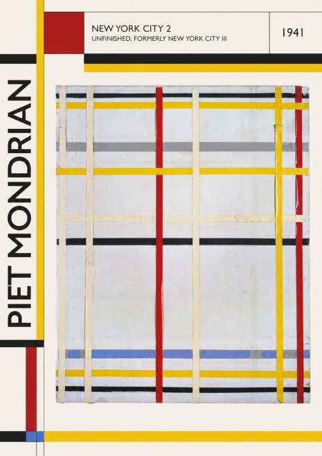 Piet Mondrian New York City 2 No2 - Poster