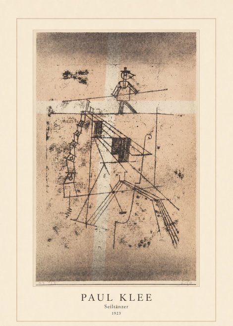 Paul Klee Seiltänzer II No4 - Poster