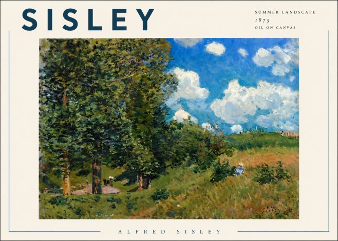 Sisley Summer Landscape No3 - Poster