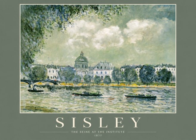 Sisley The Seine at the Institute No2 - Poster