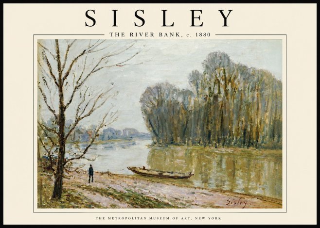 Sisley The River Bank II No5 - Poster