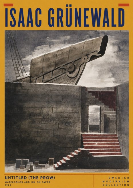Isaac Grünewald Untitled (the Prow) No6 - Poster