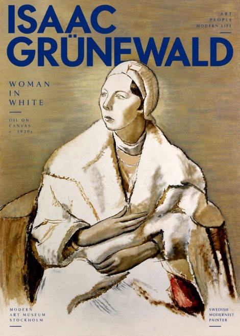 Isaac Grünewald The Woman in White No4 - Poster