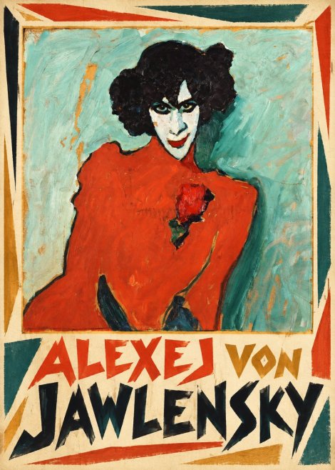 Alexej von Jawlensky Woman with Red Rose No1 - Poster