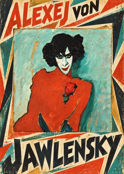 Alexej von Jawlensky Woman with Red Rose No5 - Poster
