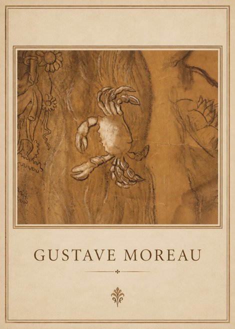 Gustave Moreau Crab Study No1 - Poster
