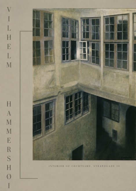 Vilhelm Hammershøi Interior of Courtyard, Strandgade 30 No3 - Poster