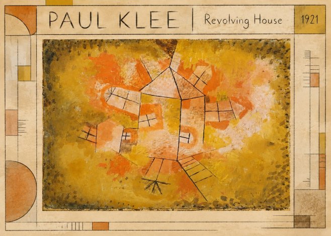 Paul Klee Revolving House No1 - Poster