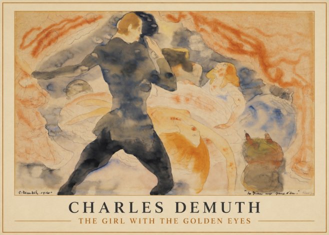 Charles Demuth The Girl with the Golden Eyes No1 - Poster
