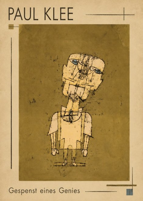 Paul Klee Gespenst Eines Genies No1 - Poster
