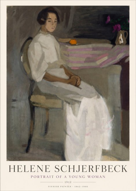 Helene Schjerfbeck Portrait of a Young Woman No1 - Poster