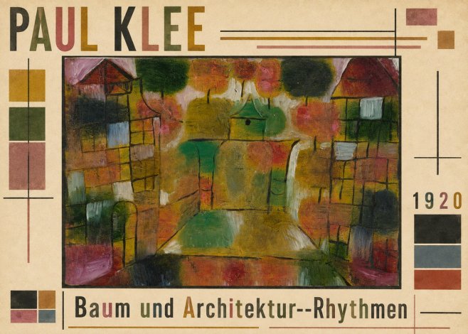 Paul Klee Baum Und Architektur--rhythmen No5 - Poster