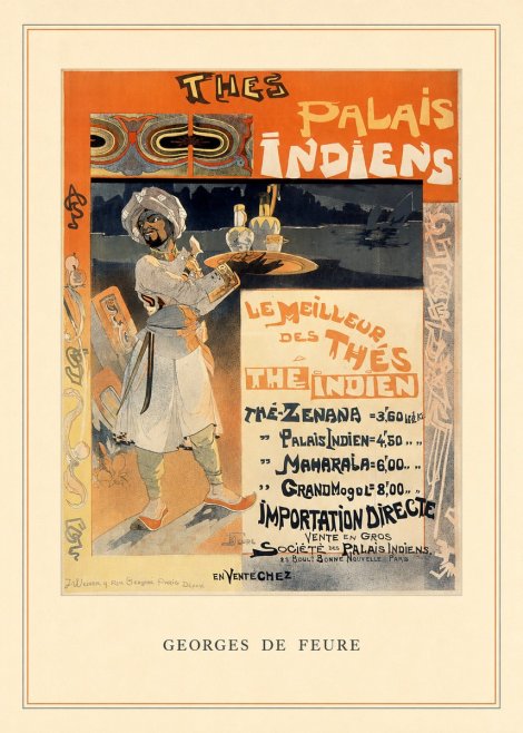 Georges de Feure Thés Palais Indien No3 - Poster