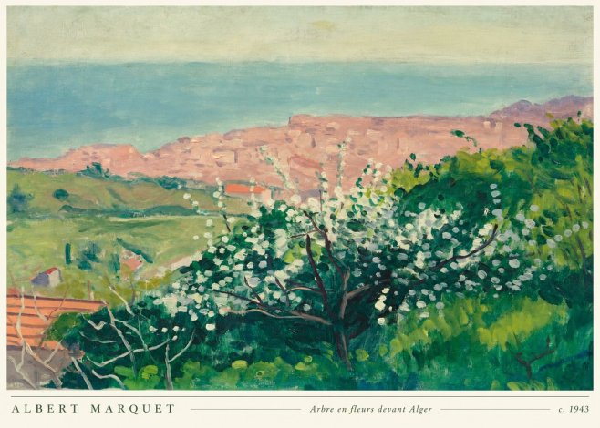 Albert Marquet Arbre En Fleurs Devant Alger No5 - Poster