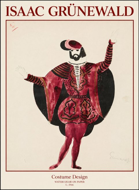 Isaac Grünewald Costume Design II No1 - Poster