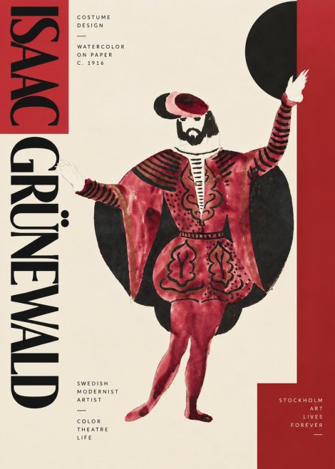 Isaac Grünewald Costume Design II No4 - Poster