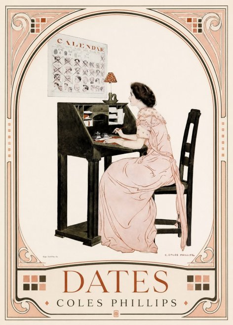 Coles Phillips Dates No3 - Poster