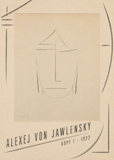 Alexej von Jawlensky Kopf I No4 - Poster