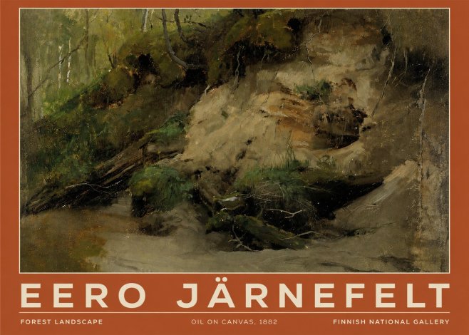 Eero Järnefelt Forest Landscape I No3 - Poster