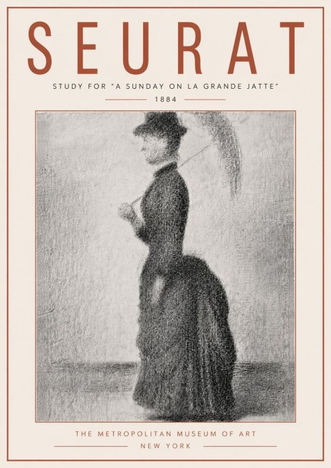 Seurat Study for "a Sunday on La Grande Jatte" No6 - Poster