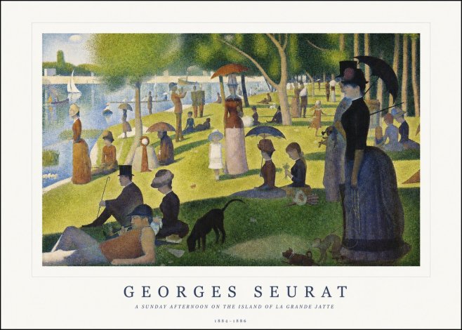Seurat A Sunday Afternoon on the Island of La Grande Jatte III No1 - Poster