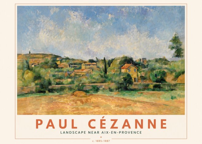 Paul Cézanne Landscape Near Aix-en-provence I No4 - Poster