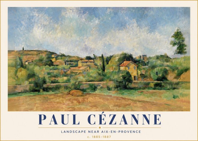 Paul Cézanne Landscape Near Aix-en-provence I No5 - Poster