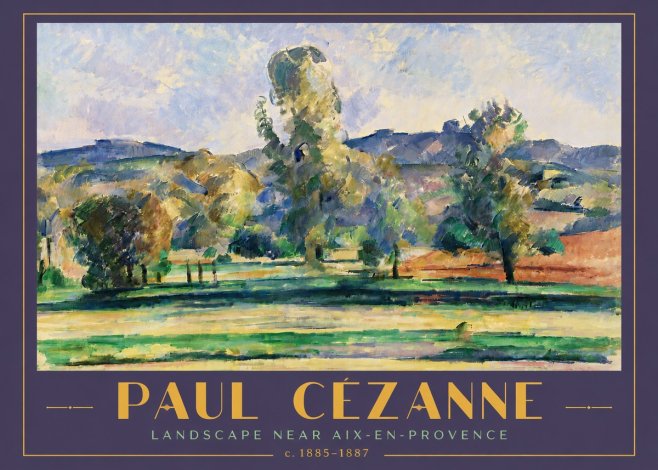 Paul Cézanne Landscape Near Aix-en-provence II No5 - Poster