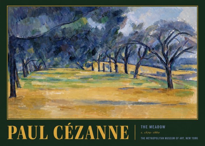 Paul Cézanne The Meadow No6 - Poster
