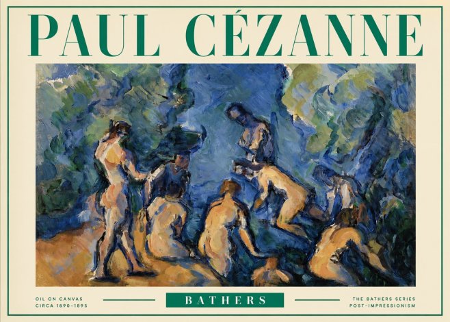 Paul Cézanne Bathers I No3 - Poster
