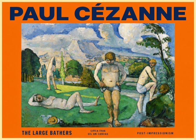 Paul Cézanne Bathers II No6 - Poster