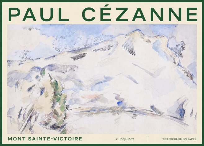 Paul Cézanne Mont Sainte-victoire No3 - Poster