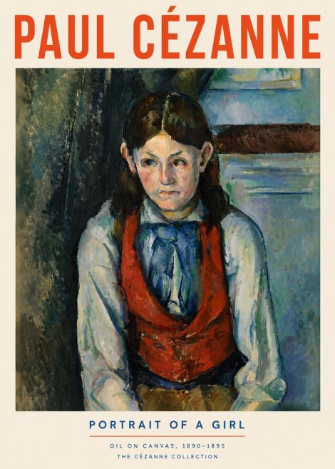 Paul Cézanne Portrait of a Girl No4 - Poster