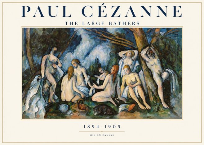 Paul Cézanne The Large Bathers VI No1 - Poster