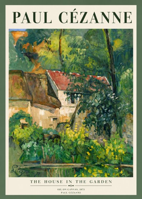 Paul Cézanne The House in the Garden No3 - Poster