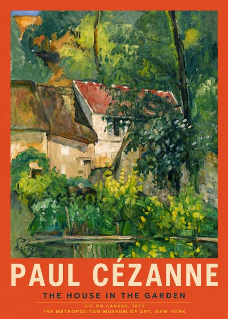 Paul Cézanne The House in the Garden No4 - Poster