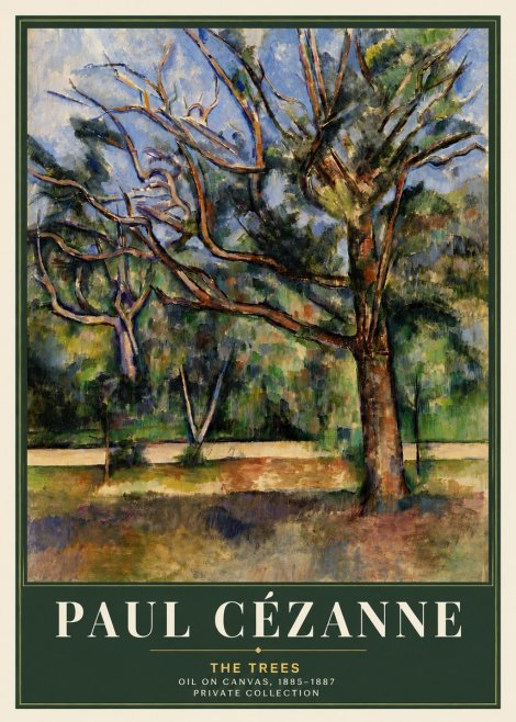 Paul Cézanne The Trees No5 - Poster
