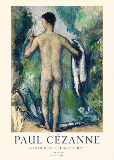 Paul Cézanne Bather Seen from the Back No1 - Poster
