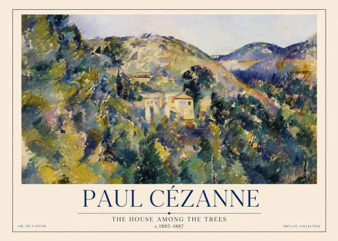 Paul Cézanne The Hillside at Pontoise No2 - Poster