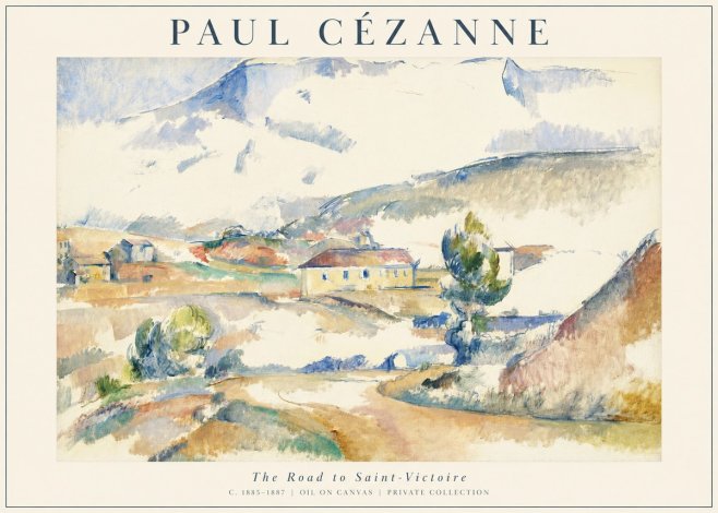 Paul Cézanne The Road to Saint-victoire No1 - Poster