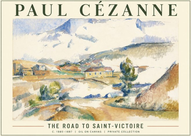 Paul Cézanne The Road to Saint-victoire No5 - Poster
