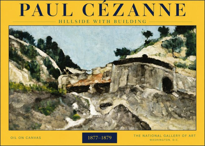 Paul Cézanne Hillside with Building No6 - Poster