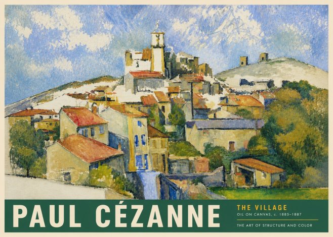Paul Cézanne The Village III No3 - Poster