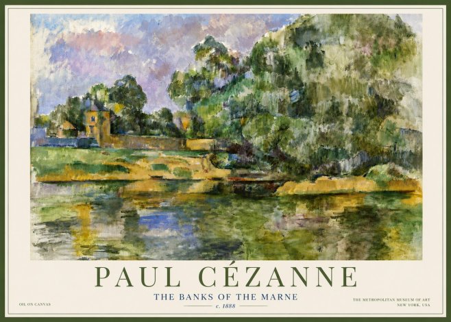 Paul Cézanne The Banks of the Marne No4 - Poster