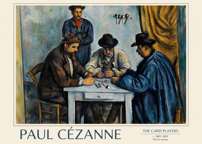 Paul Cézanne The Card Players II No1 - Poster