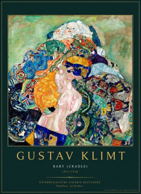 Klimt Baby (Cradle) No3 - Poster