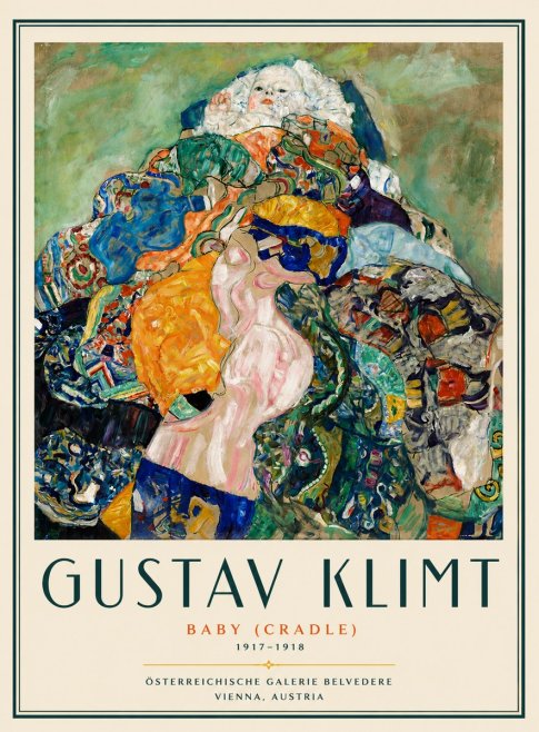 Klimt Baby (Cradle) No6 - Poster