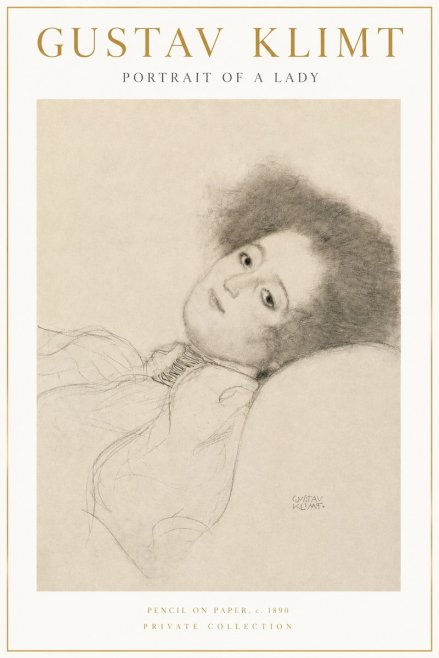Klimt Portrait of a Lady No3 - Poster