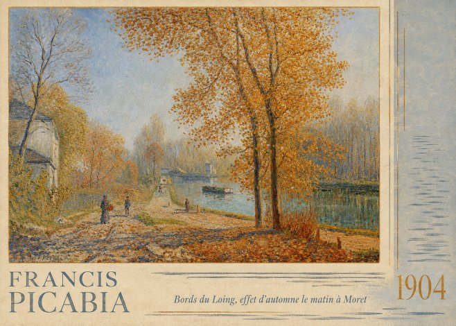 Francis Picabia Bords Du Loing, Effet D'automne Le Matin À Moret No4 - Poster